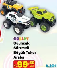 GOKİDY OYUNCAK SÜRTMELİ BÜYÜK TEKER ARABA